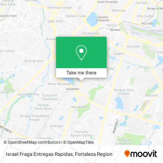 Mapa Israel Fraga Entregas Rapidas