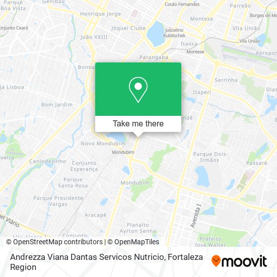 Mapa Andrezza Viana Dantas Servicos Nutricio