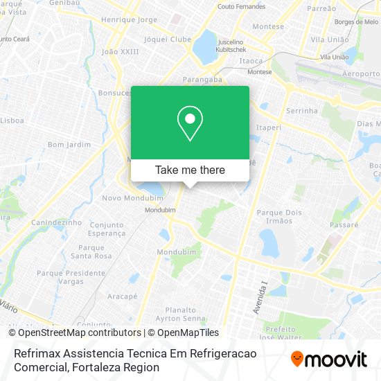 Mapa Refrimax Assistencia Tecnica Em Refrigeracao Comercial