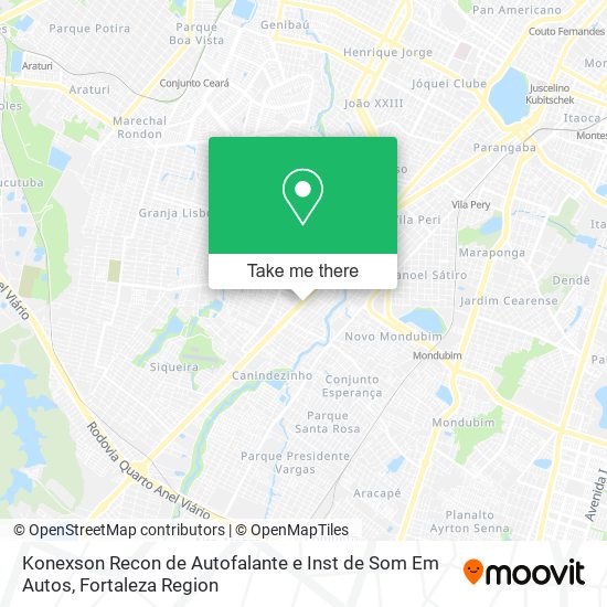 Mapa Konexson Recon de Autofalante e Inst de Som Em Autos