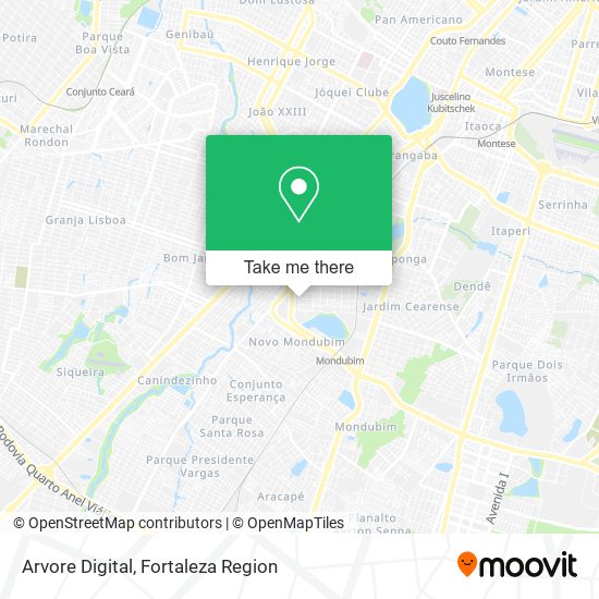 Arvore Digital map