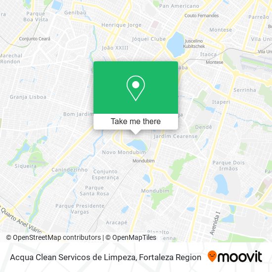 Mapa Acqua Clean Servicos de Limpeza