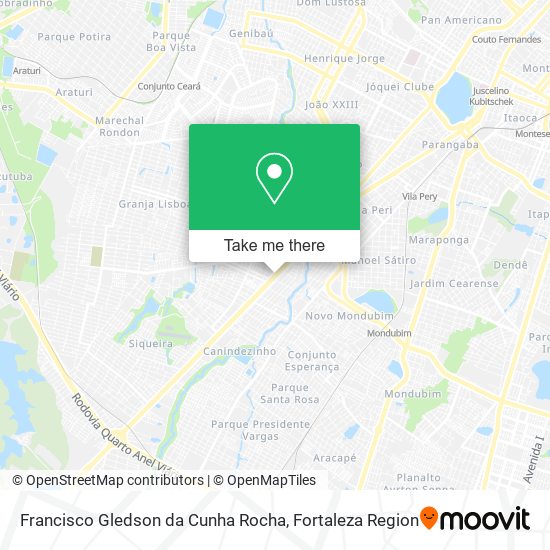 Mapa Francisco Gledson da Cunha Rocha