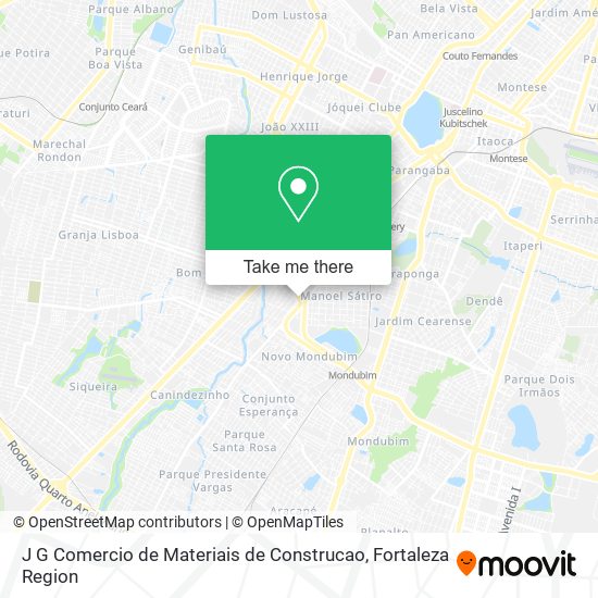 J G Comercio de Materiais de Construcao map