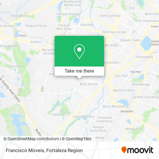Francisco Moveis map