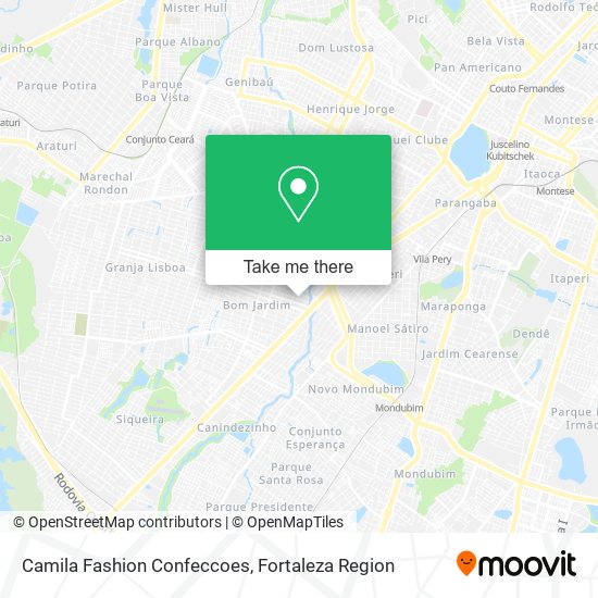 Camila Fashion Confeccoes map