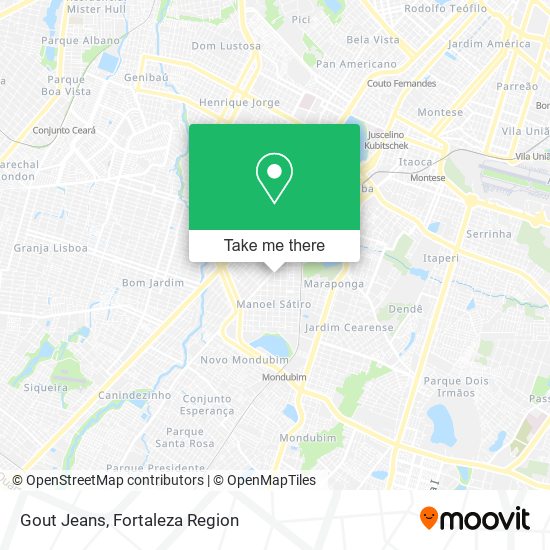 Gout Jeans map