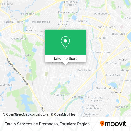 Mapa Tarcio Servicos de Promocao