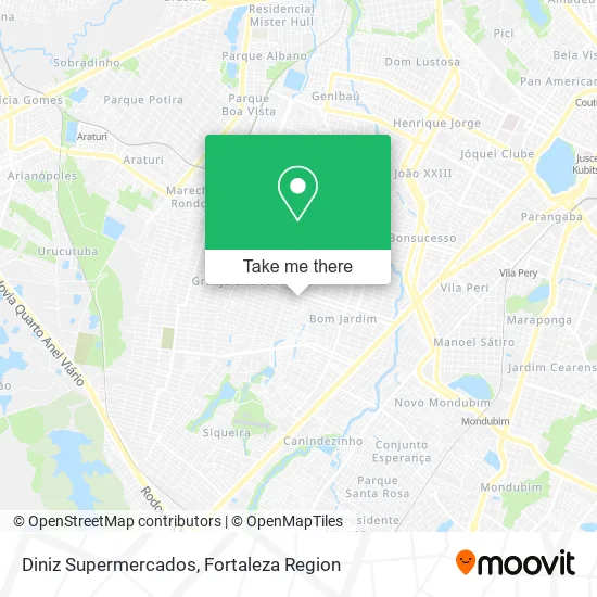 Diniz Supermercados map