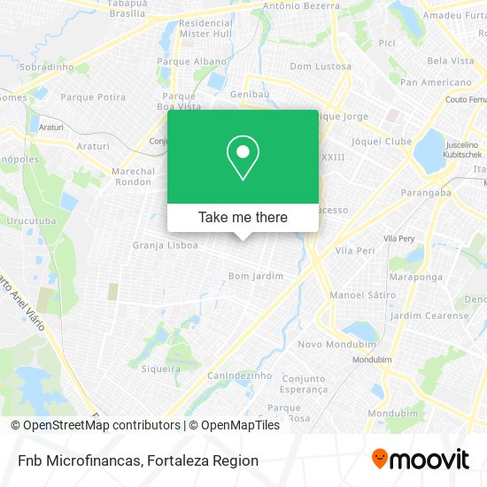 Fnb Microfinancas map