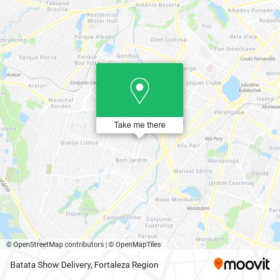 Mapa Batata Show Delivery