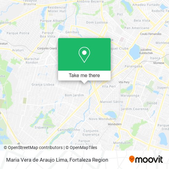 Mapa Maria Vera de Araujo Lima