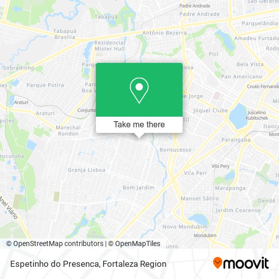Espetinho do Presenca map
