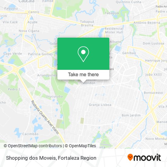 Mapa Shopping dos Moveis