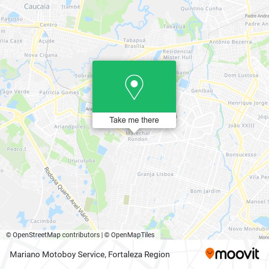 Mariano Motoboy Service map