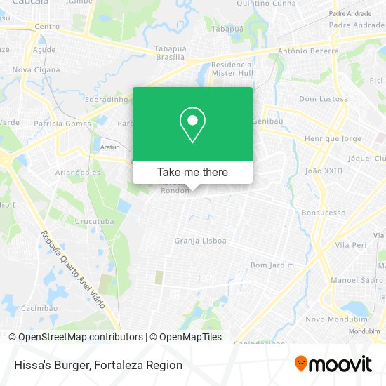 Hissa's Burger map