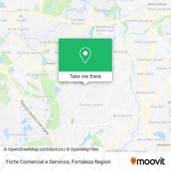 Mapa Forte Comercial e Servicos