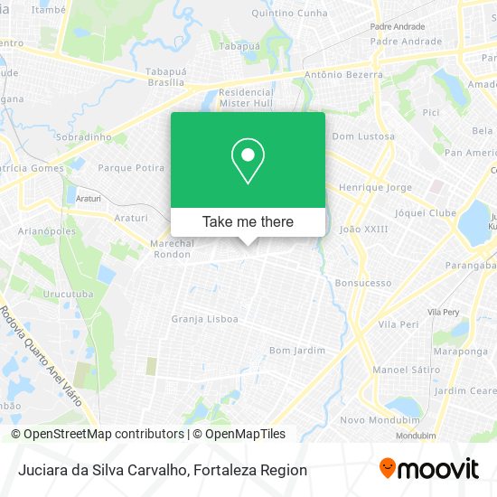 Juciara da Silva Carvalho map