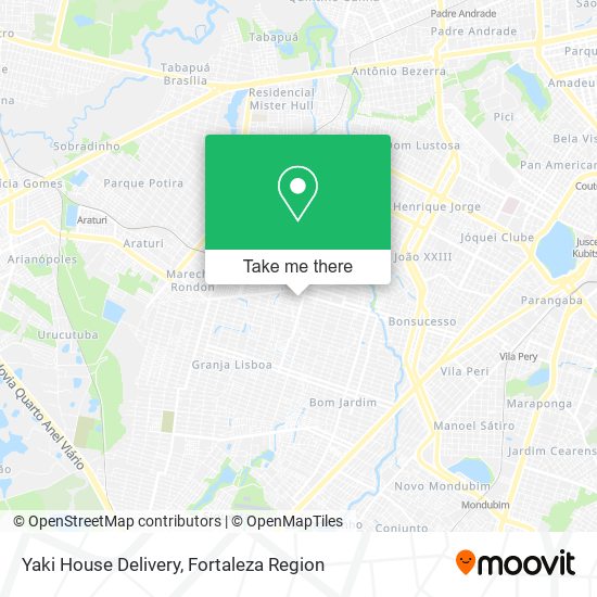 Yaki House Delivery map