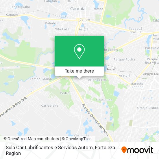 Mapa Sula Car Lubrificantes e Servicos Autom