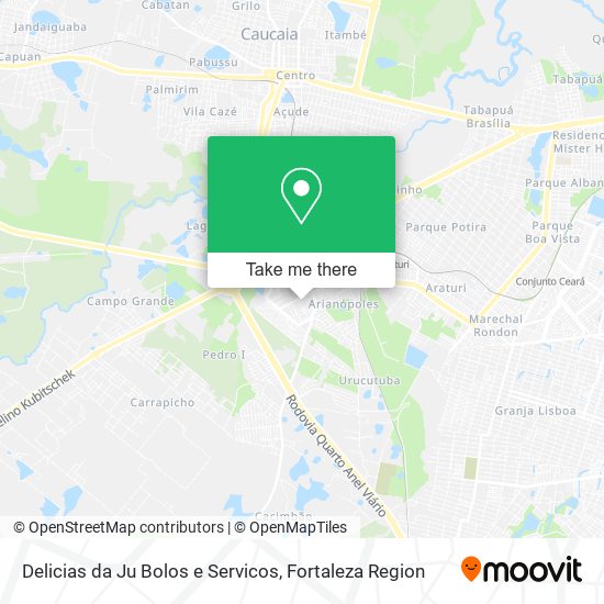 Mapa Delicias da Ju Bolos e Servicos