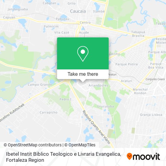 Mapa Ibetel Instit Biblico Teologico e Livraria Evangelica