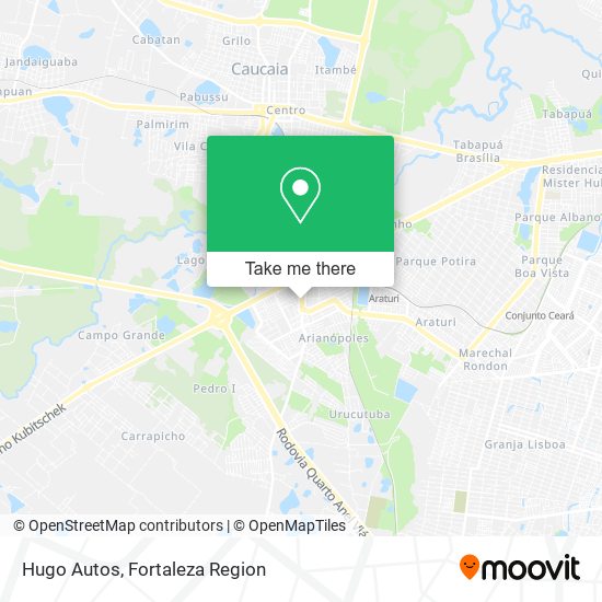 Hugo Autos map