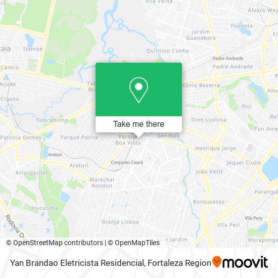 Mapa Yan Brandao Eletricista Residencial