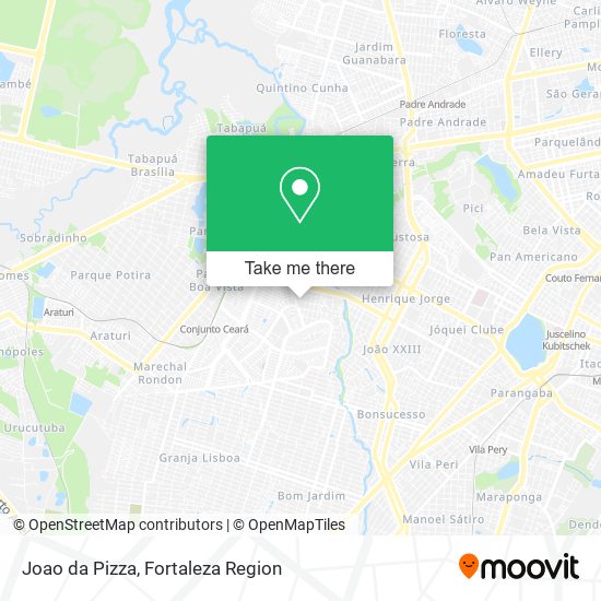 Joao da Pizza map