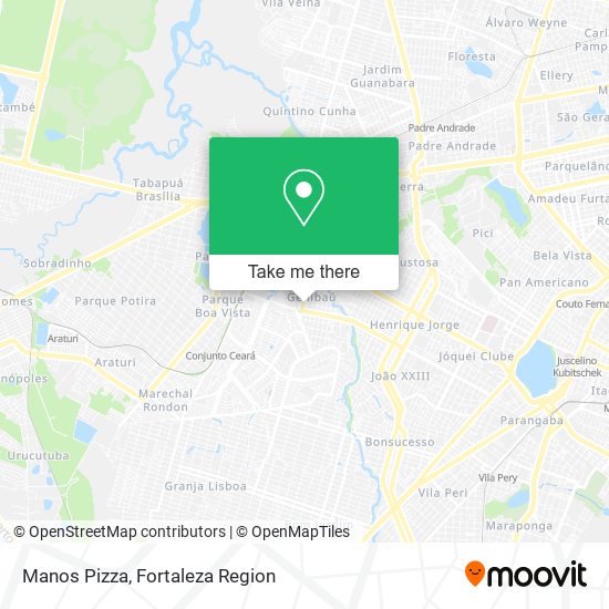 Manos Pizza map