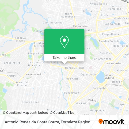 Antonio Rones da Costa Souza map