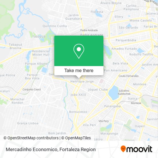 Mapa Mercadinho Economico