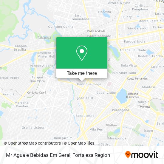 Mapa Mr Agua e Bebidas Em Geral