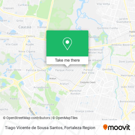 Tiago Vicente de Sousa Santos map