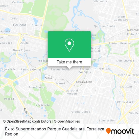 Êxito Supermercados Parque Guadalajara map