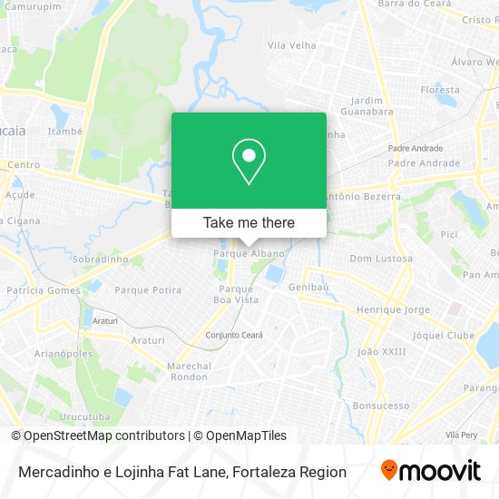 Mapa Mercadinho e Lojinha Fat Lane