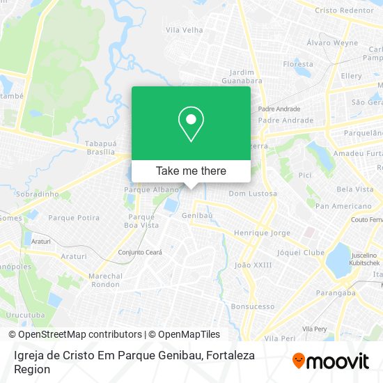 Igreja de Cristo Em Parque Genibau map