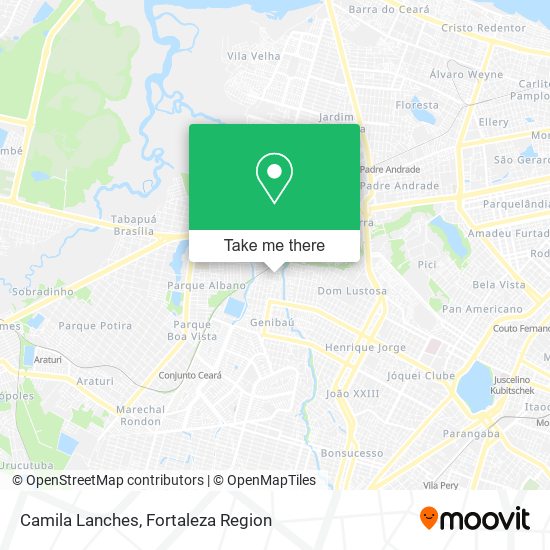 Camila Lanches map