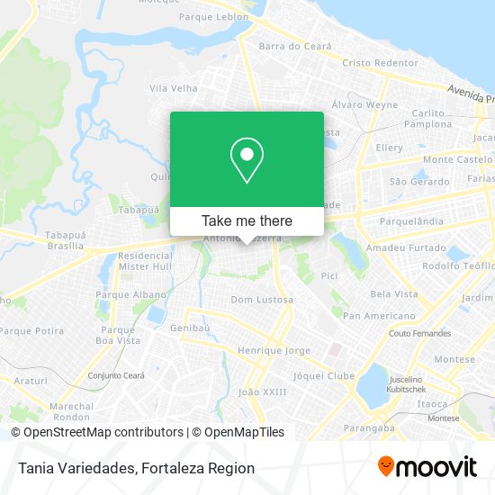 Tania Variedades map