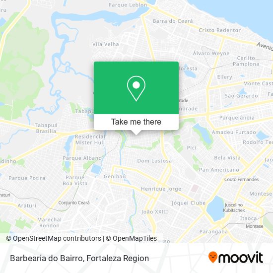 Mapa Barbearia do Bairro