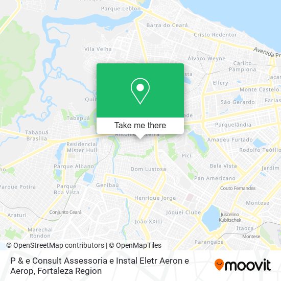 P & e Consult Assessoria e Instal Eletr Aeron e Aerop map