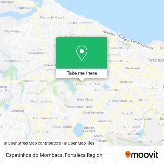 Mapa Espetinhos do Mombaca