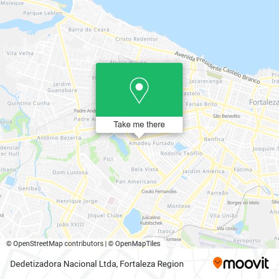 Dedetizadora Nacional Ltda map