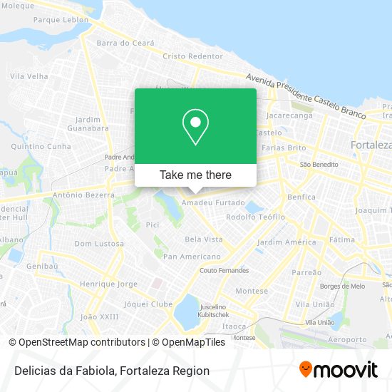 Mapa Delicias da Fabiola