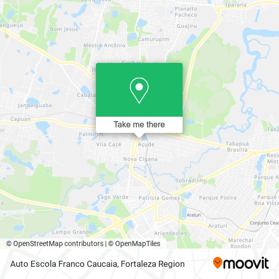 Auto Escola Franco Caucaia map