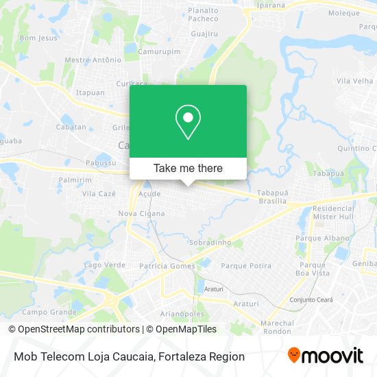 Mob Telecom Loja Caucaia map