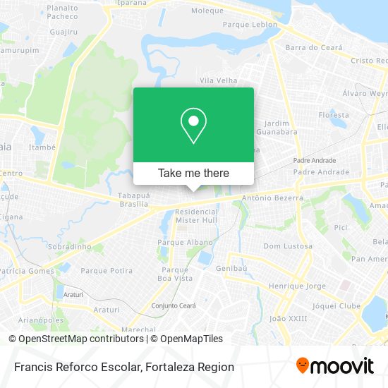 Francis Reforco Escolar map