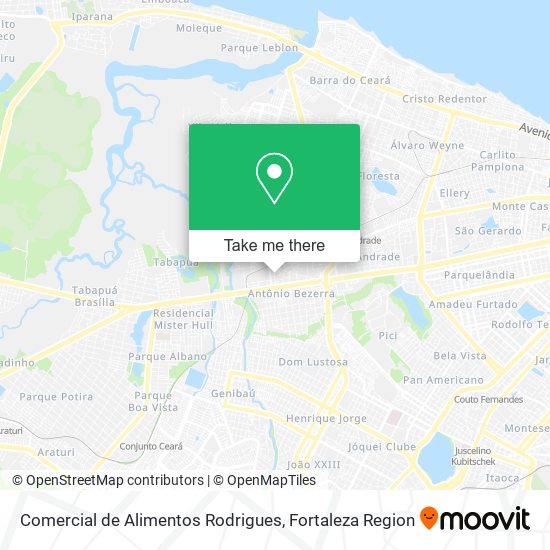 Comercial de Alimentos Rodrigues map