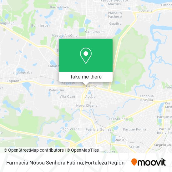 Mapa Farmácia Nossa Senhora Fátima