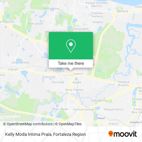 Mapa Kelly Moda Intima Praia